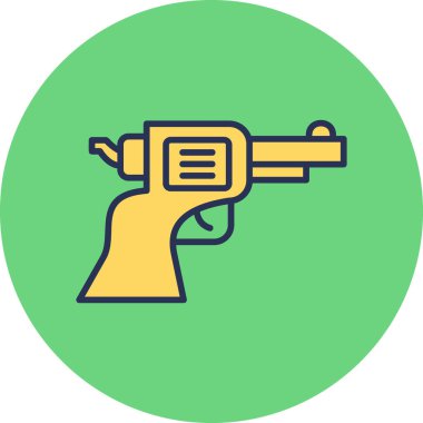 Tabanca. Web simgesi basit tasarım