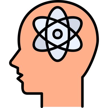 Felsefe modern simge, vektör illüstrasyonu