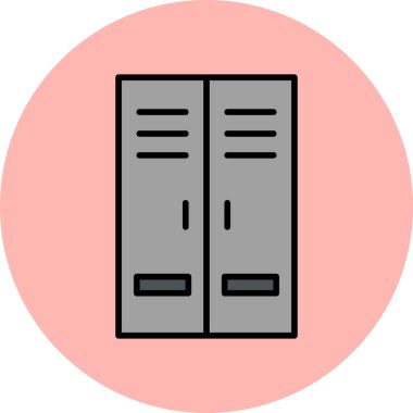 Dolapta. Web simgesi basit tasarım