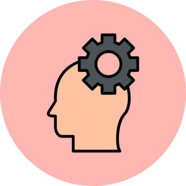 Yaratıcı süreç modern simge vektör illüstrasyonu