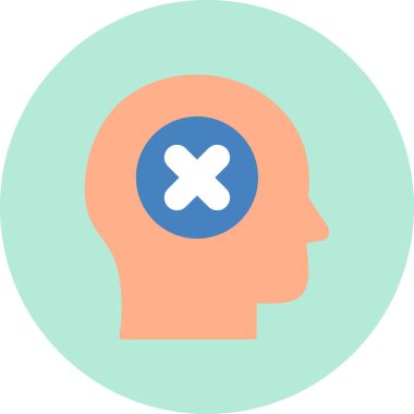 Güvensiz modern simge, vektör çizimi