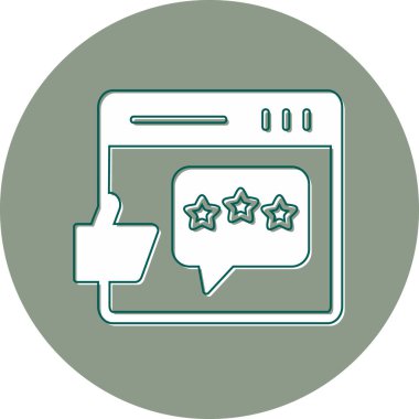 Geri besleme simgesi vektör illüstrasyonu