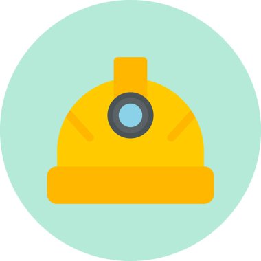 Mühendis miğferi, ağ simgesi basit tasarım