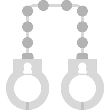 kelepçe ikon vektör illüstrasyonu