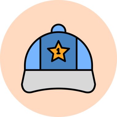 Cap web simgesi basit illüstrasyon