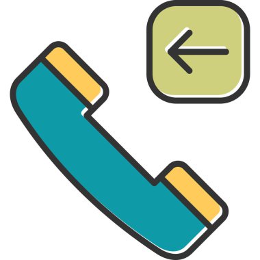 - Telefon. Web simgesi vektör illüstrasyonu