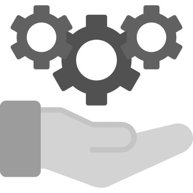 Gear modern simge, vektör illüstrasyonu