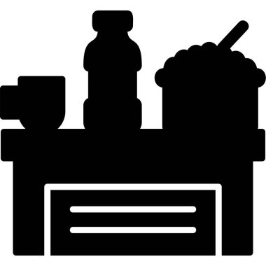 Gıda Bağışı ikonunun vektör illüstrasyonu