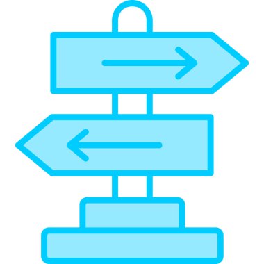 Yönlendirme okları simgesi. Basit tasarım