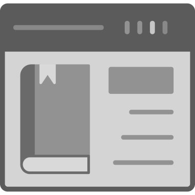 Çevrimiçi kitap satın alma simgesi, modern tasarım illüstrasyonu