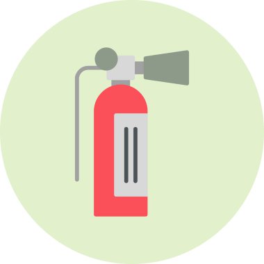 Yangın söndürücü ağ ikonu vektör resimlemesi