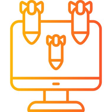 Ddos modern simgesi, vektör çizimi\\