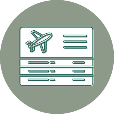 Havaalanı simgesi, vektör illüstrasyonu