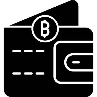 Cüzdan. Web simgesi basit illüstrasyon