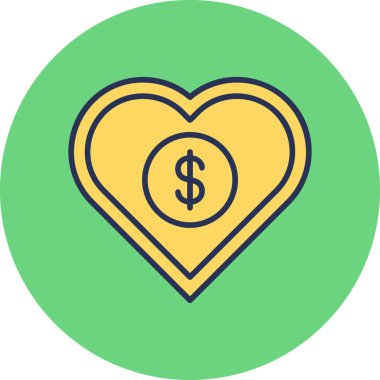 Favori web simgesi vektör illüstrasyonu