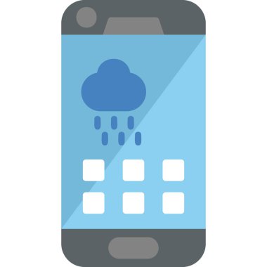 Bulut. Web simgesi basit tasarım