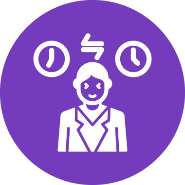 Jet Lag basit simgesi, vektör illüstrasyonu