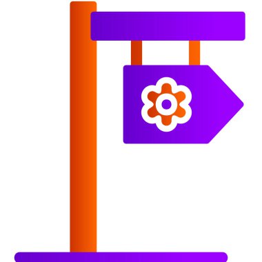 Yönlendirme işaretinin basit web illüstrasyonu 