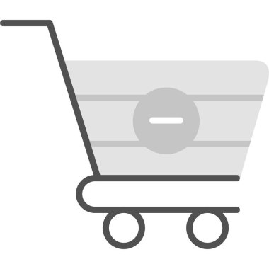 Kart simgesini, modern tasarım illüstrasyonunu sil