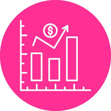 Finansal Kâr grafiği. Basit tasarım