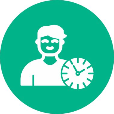 vector illustration of time management modern icon in design