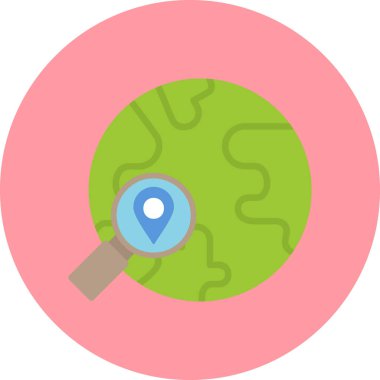 Ara. Web simgesi basit illüstrasyon 