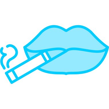 Dudaklar. Web simgesi basit illüstrasyon