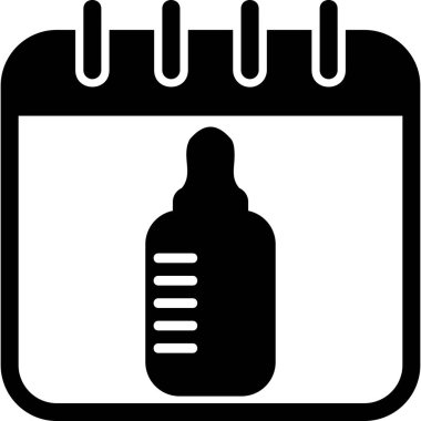 Takvim simgesi, vektör illüstrasyonu basit tasarım