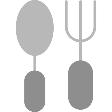 Yemek. Web simgesi basit illüstrasyon