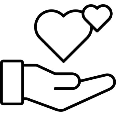 İyi niyet. Web simgesi vektör illüstrasyonu