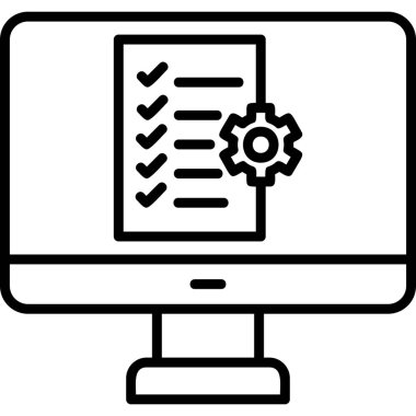 vector illustration of project management modern icon in design