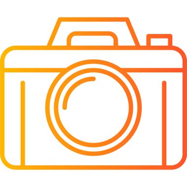 Kamera. Web simgesi basit illüstrasyon