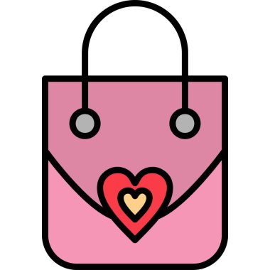 Alışveriş çantası modern simge, vektör illüstrasyonu