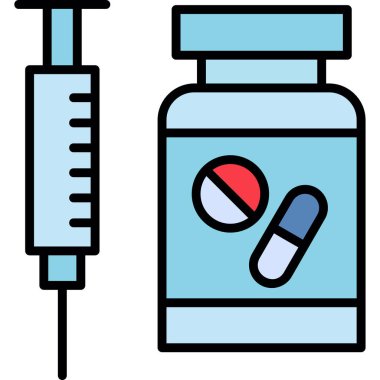 Hormon terapisi ikonu, modern tasarım illüstrasyonu