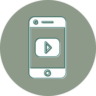 Sosyal ortam simgesi vektör illüstrasyonu