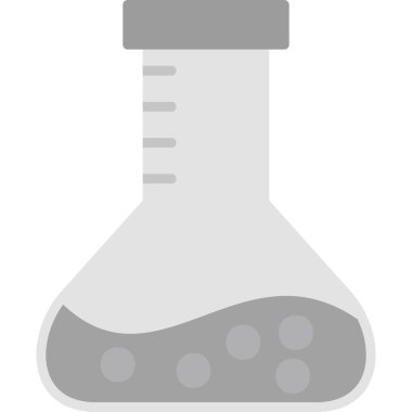 Kimya şişesi. Web simgesi basit tasarım 