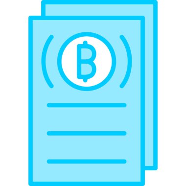 Fatura. Web simgesi basit illüstrasyon