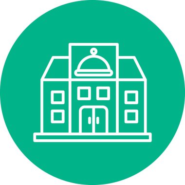 Restoran modern simgesi, vektör illüstrasyonu