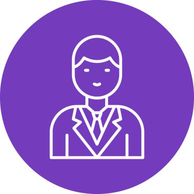 Businessman User logo, simple icon for web page 