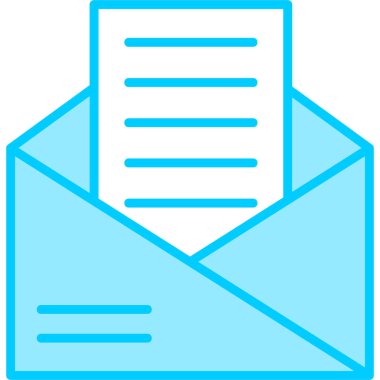 Mektup. Web simgesi basit illüstrasyon