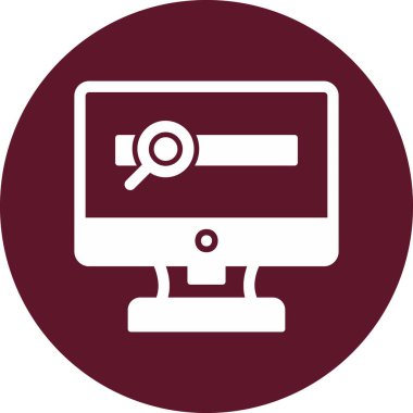 Ara. Web simgesi basit illüstrasyon 