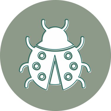 cute ladybird, web icon illustration
