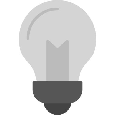 light bulb, web line icon