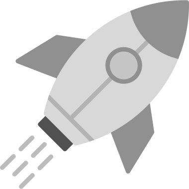 roket ikonu vektör illüstrasyonu