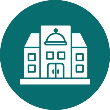 Restoran modern simgesi, vektör illüstrasyonu