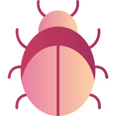 Böcek. Web simgesi basit illüstrasyon