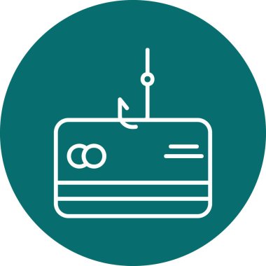 Phishing modern simgesi, vektör illüstrasyonu 