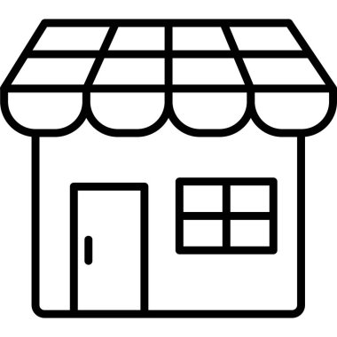 mağaza web simgesi basit illüstrasyon