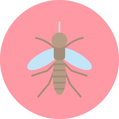 Sivrisinek simgesi vektör illüstrasyonu