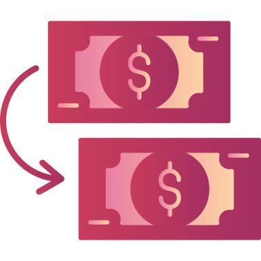 Nakit para, basit web illüstrasyonu  